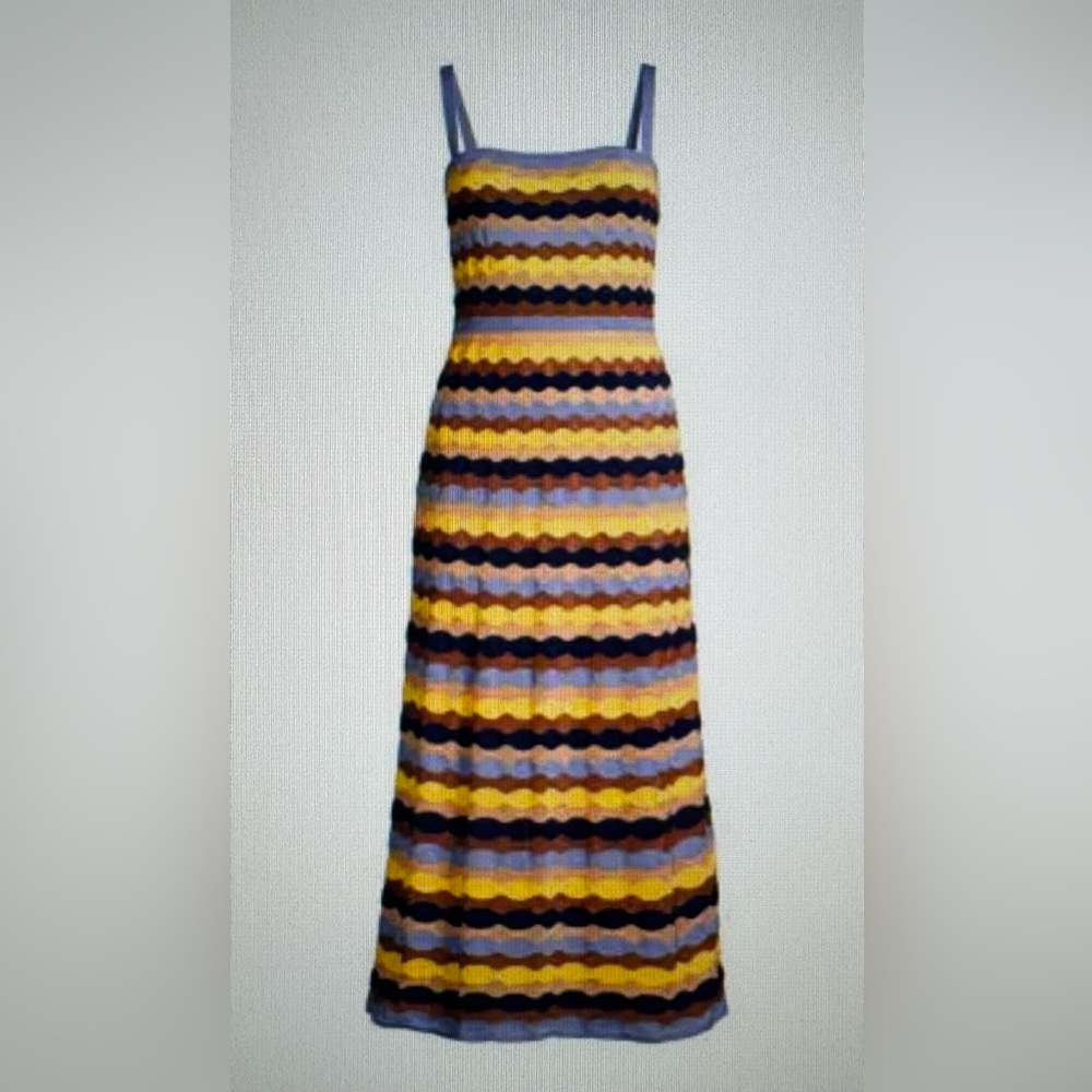M Missoni Sleeveless Knit Maxi Dress Size 44 (8) Color Multi